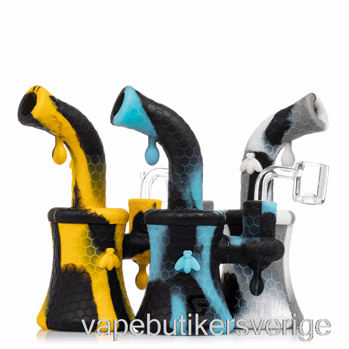 Vape Sverige Stratus Bee Silikon Dab Rig Uv Slime (uv Blå Bi / Uv Grön)